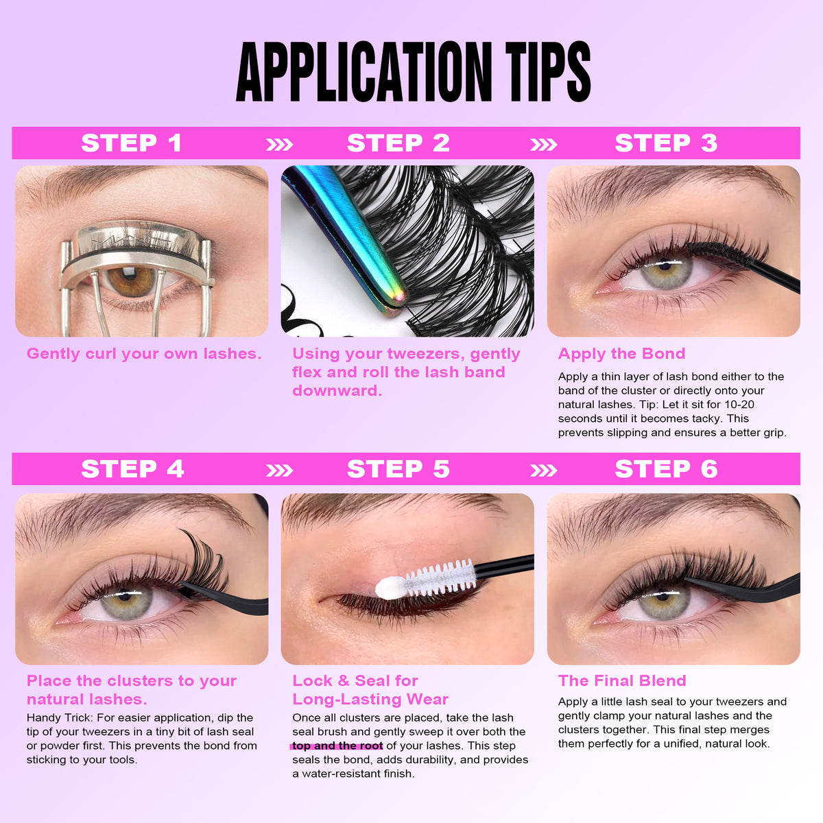 Pawotence Lash Clusters 280pcs Individual Lashes 30D 40D Cluster Eyelash Extensions 9-16mm Eyelash Clusters (Lashes Only)