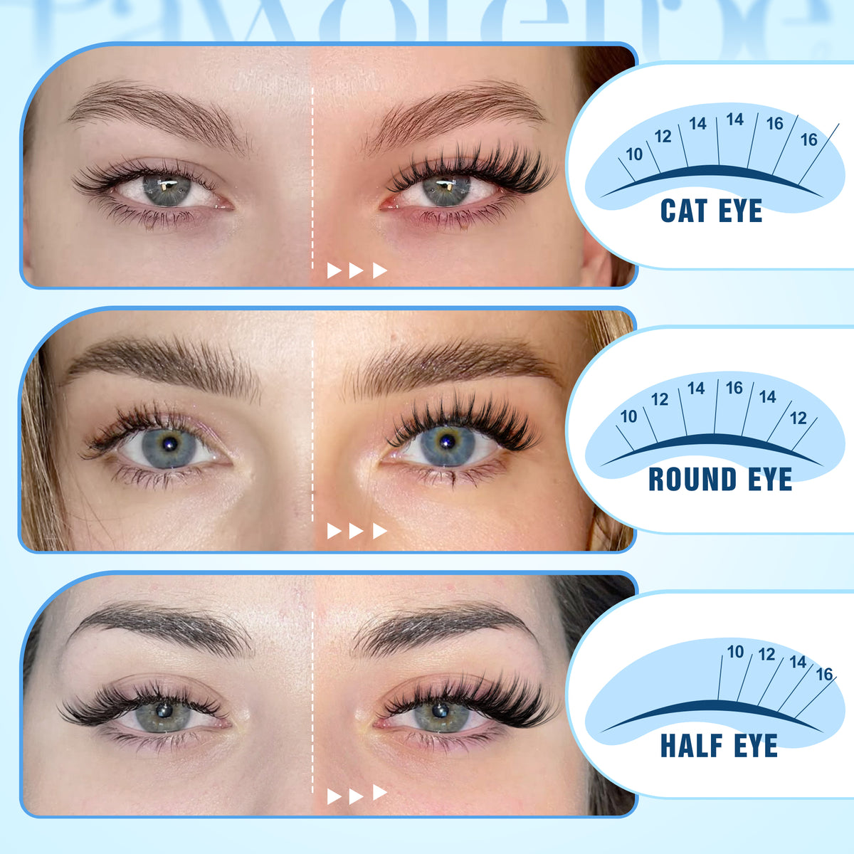 Pawotence Wispy Natural Lash Clusters Kit Spider Cluster Lashes D Curl Comfortable, Super Soft, Thin Band, Long Lasting Eyelashes DIY Lash Extensions for Daily Makeup Beginner Friendly