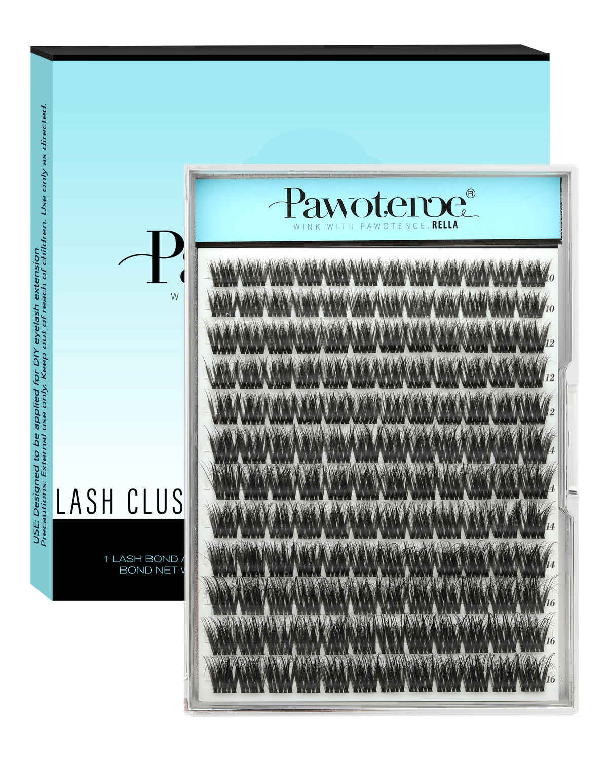 Pawotence Fulli Lashes Clusters Wispy Cluster Lashes D Curly Lashes Extensions for Clean Girl's Makeup Fulli Lashes (Lashes Only)