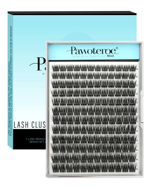 Pawotence Fulli Lashes Clusters Wispy Cluster Lashes D Curly Lashes Extensions for Clean Girl's Makeup Fulli Lashes (Lashes Only)